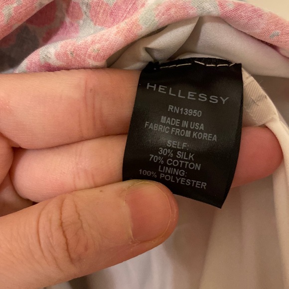 NWT Hellessy Meadon Floral maxi Skirt asymmetrical high low slit ruched - Picture 9 of 15